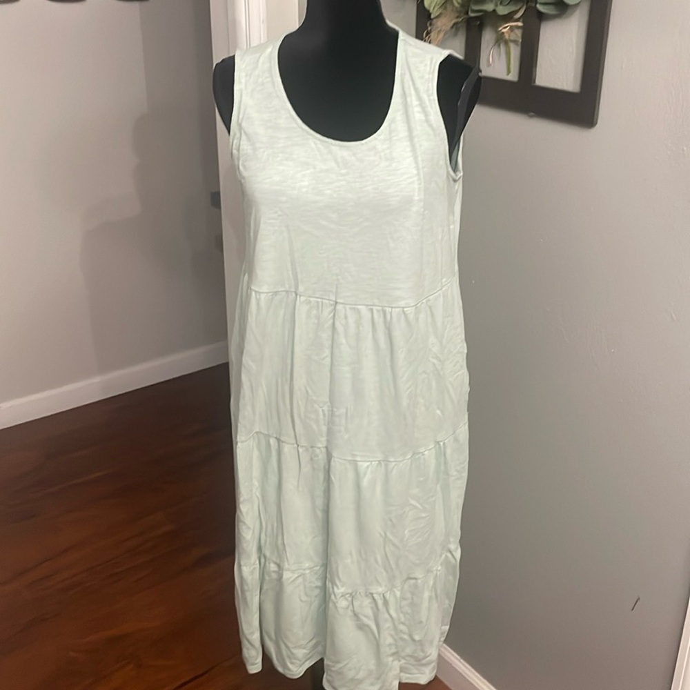 D & CO. Beach Summer Loungewear Sleeveless
Tiered Dress